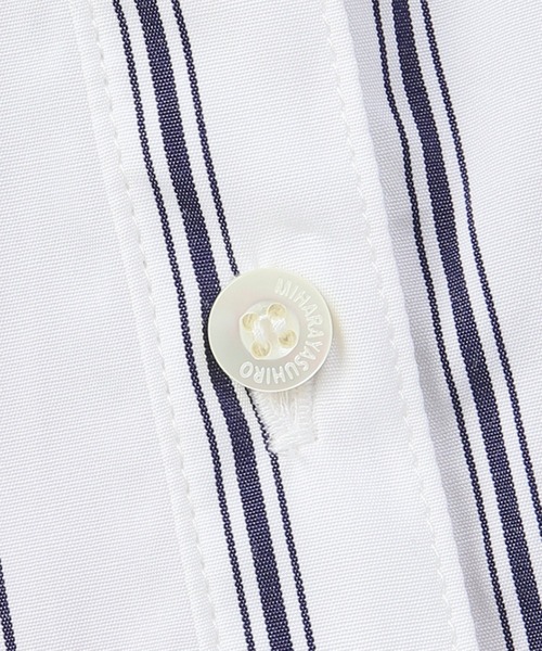 MIHARAYASUHIRO（ミハラヤスヒロ）の「【MIHARA YASUHIRO/ミハラヤスヒロ】 twist stripe shirts（シャツ/ブラウス・レディース・ホワイト・SMALL/MEDIUM）」の4枚目の写真