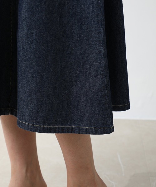 Honeys（ハニーズ）の「サス付フレアスカート（スカート・レディース・ブラック/ベージュ/ライトインディゴブルー・S/M/L）」の8枚目の写真