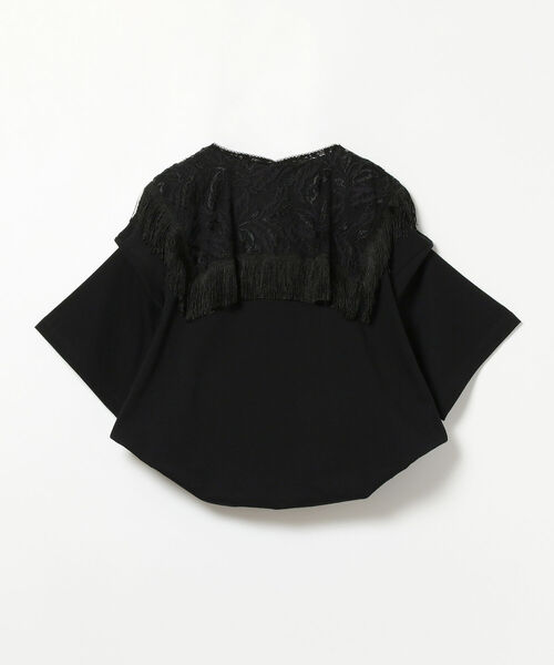 Ray BEAMS（レイビームス）の「Yuumi ARIA / フリルカラー Tシャツ（Tシャツ/カットソー・レディース・ホワイト/ブラック・ONE SIZE）」の10枚目の写真