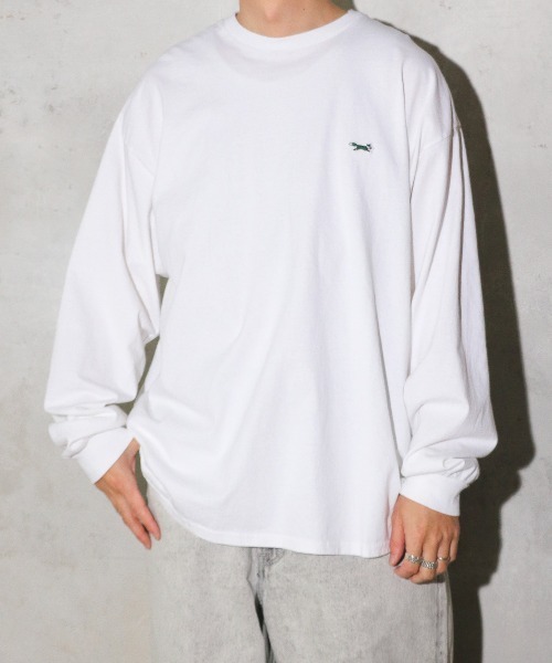 PENNEYS(ぺニーズ)の「PENNEY'S / ペニーズ FOX BASIC CREW LS TEEフォックスベーシッククルーネック長袖(ユニセックス)(Tシャツ/カットソー・メンズ・ブラック/サンドベージュ/ライトグレー/グリーン/ホワイト/ネイビー・MEDIUM/LARGE/SMALL/X-LARGE)」の13枚目の写真