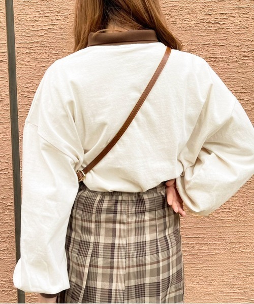 apres jour(アプレジュール)の「くま刺繍ポロシャツ【ZOZOTOWN限定アイテム】(ポロシャツ・レディース・ライトベージュ/アイボリー/ダークブルー/ブラック・X-LARGE/フリー)」の8枚目の写真