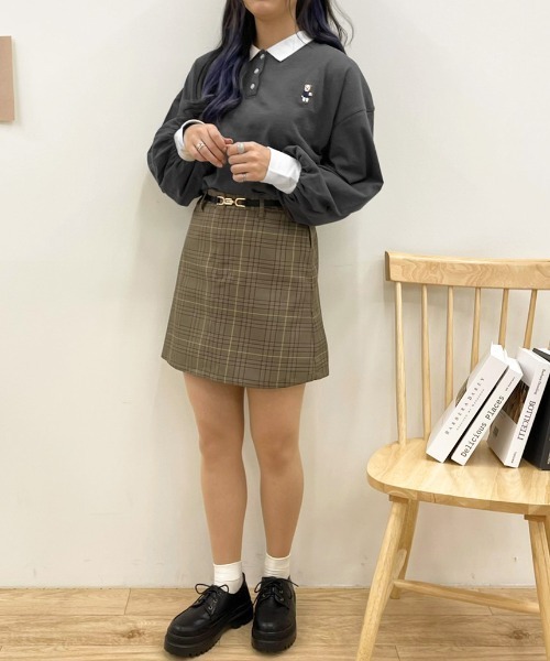 apres jour(アプレジュール)の「くま刺繍ポロシャツ【ZOZOTOWN限定アイテム】(ポロシャツ・レディース・ライトベージュ/アイボリー/ダークブルー/ブラック・X-LARGE/フリー)」の16枚目の写真