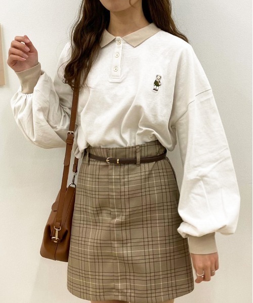 apres jour(アプレジュール)の「くま刺繍ポロシャツ【ZOZOTOWN限定アイテム】(ポロシャツ・レディース・ライトベージュ/アイボリー/ダークブルー/ブラック・X-LARGE/フリー)」の17枚目の写真