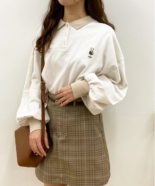 apres jour(アプレジュール)の「くま刺繍ポロシャツ【ZOZOTOWN限定アイテム】(ポロシャツ・レディース・ライトベージュ/アイボリー/ダークブルー/ブラック・X-LARGE/フリー)」の18枚目の写真