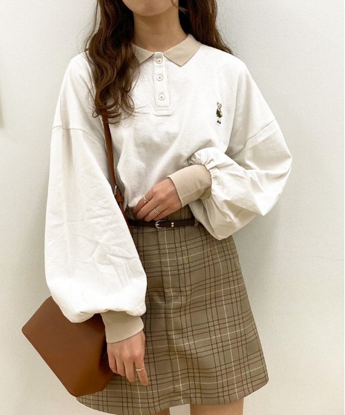 apres jour(アプレジュール)の「くま刺繍ポロシャツ【ZOZOTOWN限定アイテム】(ポロシャツ・レディース・ライトベージュ/アイボリー/ダークブルー/ブラック・X-LARGE/フリー)」の20枚目の写真