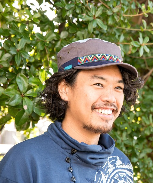 チャイハネ(チャイハネ)の「【チャイハネ】ナッツワークキャップ(キャップ・メンズ・グリーン/ブラック/ブルー・FREE)」の8枚目の写真