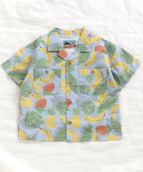 apres les cours（アプレレクール）の「/3柄アロハシャツ（シャツ/ブラウス・キッズ・キナリ/サックスブルー/サーモンピンク・130cm/100cm/120cm/110cm/90cm/140cm/80ｃｍ）」の15枚目の写真