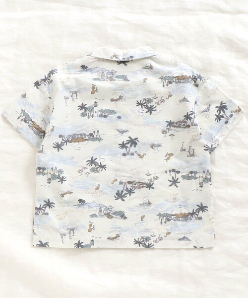 apres les cours（アプレレクール）の「/3柄アロハシャツ（シャツ/ブラウス・キッズ・キナリ/サックスブルー/サーモンピンク・130cm/100cm/120cm/110cm/90cm/140cm/80ｃｍ）」の13枚目の写真