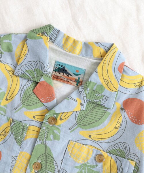 apres les cours（アプレレクール）の「/3柄アロハシャツ（シャツ/ブラウス・キッズ・キナリ/サックスブルー/サーモンピンク・130cm/100cm/120cm/110cm/90cm/140cm/80ｃｍ）」の11枚目の写真