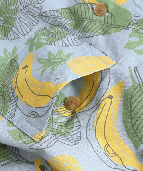 apres les cours（アプレレクール）の「/3柄アロハシャツ（シャツ/ブラウス・キッズ・キナリ/サックスブルー/サーモンピンク・130cm/100cm/120cm/110cm/90cm/140cm/80ｃｍ）」の9枚目の写真