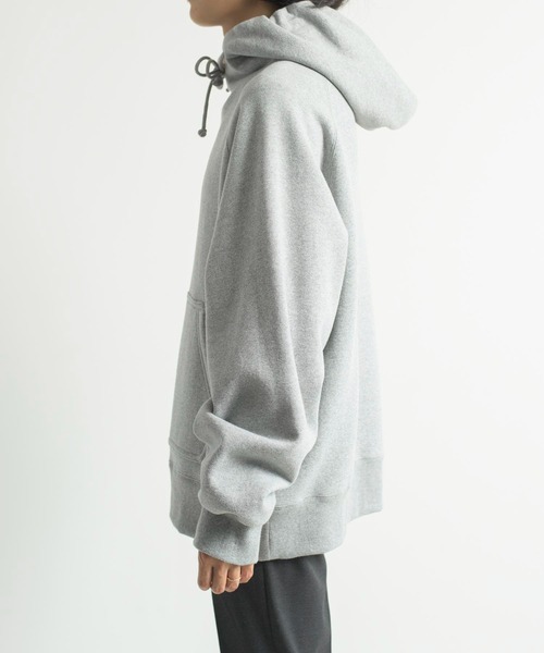 KIIT(キート)の「KIIT キート / FLEECE LINING HOODED SWEAT SHIRT コットンアクリルパイル裏起毛パーカー(セットアップ) フーディー / KIL-T98-007(パーカー・メンズ・霜降りグレー/オフホワイト/ブラック・3/2/1)」の19枚目の写真