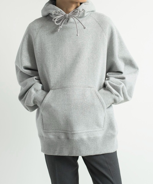 KIIT(キート)の「KIIT キート / FLEECE LINING HOODED SWEAT SHIRT コットンアクリルパイル裏起毛パーカー(セットアップ) フーディー / KIL-T98-007(パーカー・メンズ・霜降りグレー/オフホワイト/ブラック・3/2/1)」の13枚目の写真