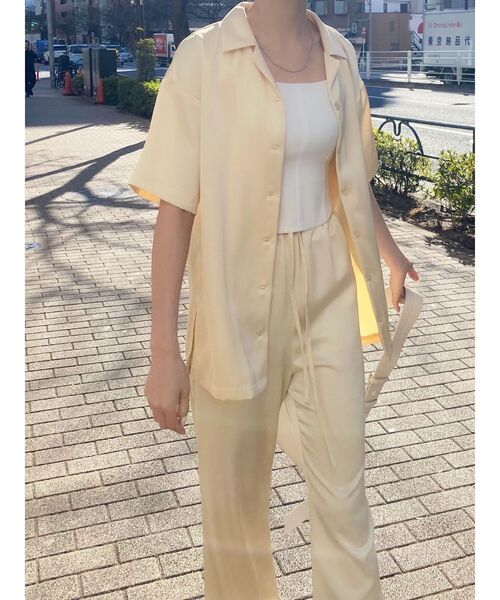 EMODA（エモダ）の「リンクルリラックスパンツ（その他パンツ・レディース・ブラック/イエロー/ミント・FREE）」の14枚目の写真