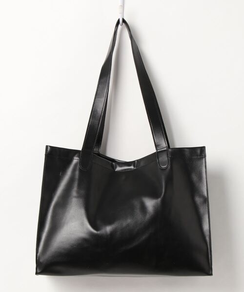 ANDGEEBEE(アンジービー)の「【UNISEX】フェイクレザーショッパーバッグ(ショルダーバッグ・レディース・ブラック/ブルー・FREE)」の14枚目の写真