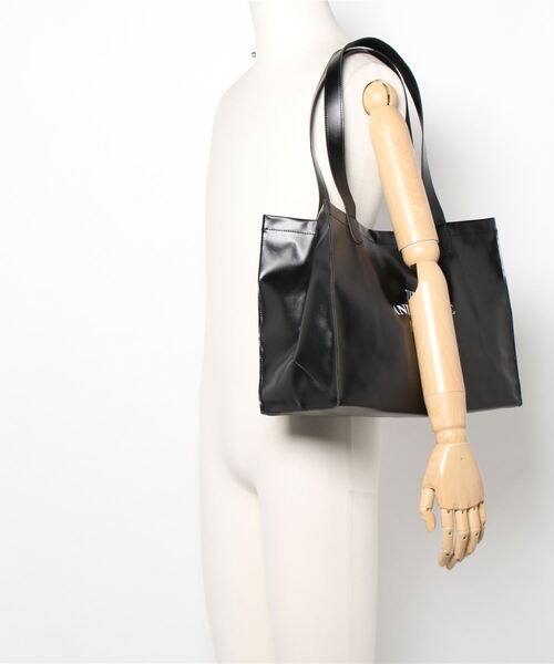 ANDGEEBEE(アンジービー)の「【UNISEX】フェイクレザーショッパーバッグ(ショルダーバッグ・レディース・ブラック/ブルー・FREE)」の17枚目の写真