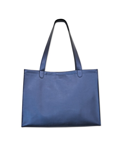 ANDGEEBEE(アンジービー)の「【UNISEX】フェイクレザーショッパーバッグ(ショルダーバッグ・レディース・ブラック/ブルー・FREE)」の3枚目の写真