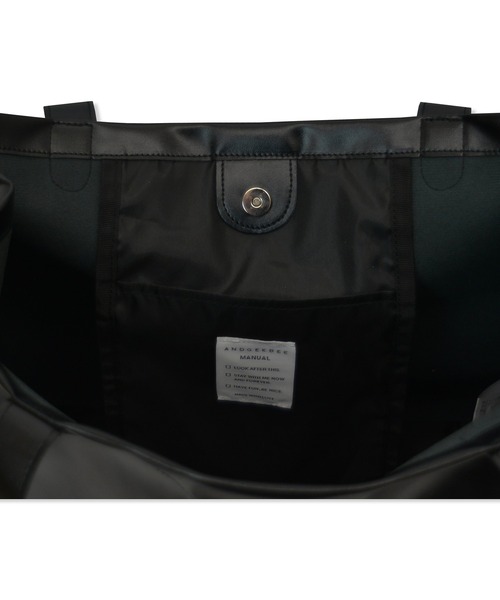 ANDGEEBEE(アンジービー)の「【UNISEX】フェイクレザーショッパーバッグ(ショルダーバッグ・レディース・ブラック/ブルー・FREE)」の8枚目の写真