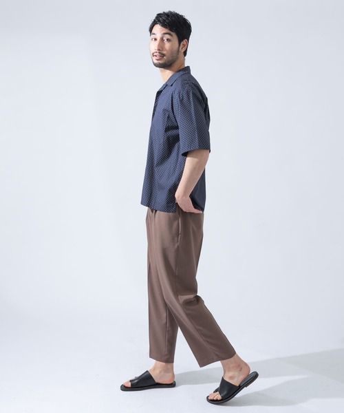 URBAN RESEARCH ROSSO MEN(アーバンリサーチロッソメン)の「『XLサイズあり』小紋柄オープンカラー半袖シャツ(シャツ/ブラウス・メンズ・ネイビー/ブルー/ブルー系その他・SMALL/MEDIUM/LARGE/X-LARGE)」の9枚目の写真