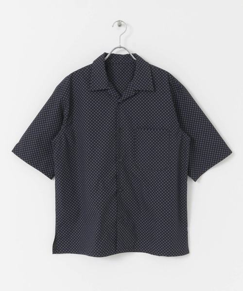 URBAN RESEARCH ROSSO MEN(アーバンリサーチロッソメン)の「『XLサイズあり』小紋柄オープンカラー半袖シャツ(シャツ/ブラウス・メンズ・ネイビー/ブルー/ブルー系その他・SMALL/MEDIUM/LARGE/X-LARGE)」の8枚目の写真