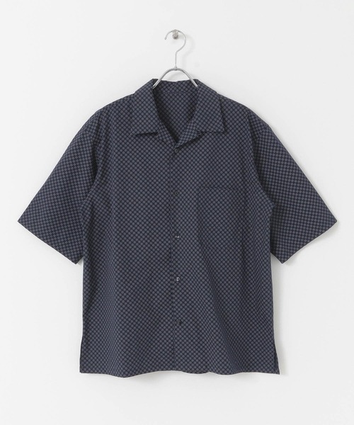 URBAN RESEARCH ROSSO MEN(アーバンリサーチロッソメン)の「『XLサイズあり』小紋柄オープンカラー半袖シャツ(シャツ/ブラウス・メンズ・ネイビー/ブルー/ブルー系その他・SMALL/MEDIUM/LARGE/X-LARGE)」の13枚目の写真