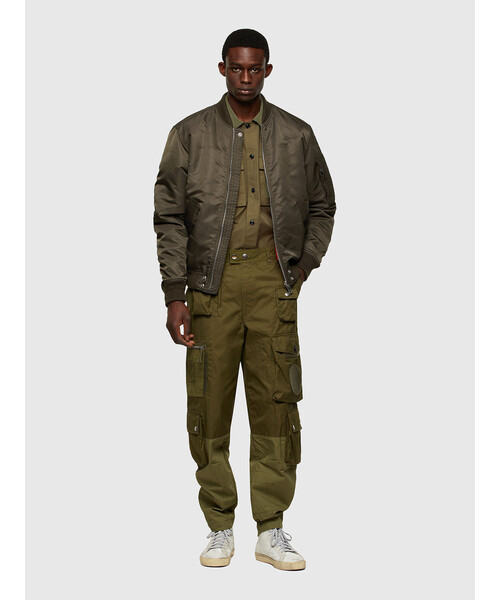 DIESEL（ディーゼル）の「メンズ パンツ ミックスマテリアル カーゴパンツ パッチ マルチポケット（その他パンツ・メンズ・ブラック/カーキ・32inch/30inch/28inch/34inch/36inch）」の17枚目の写真