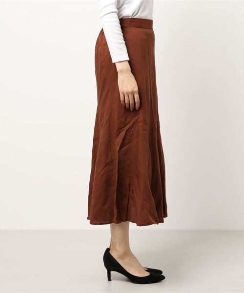 ehka sopo（エヘカソポ）の「パネル切替スカート（スカート・レディース・ブラウン/グリーン/キナリ・ﾌﾘ-）」の5枚目の写真