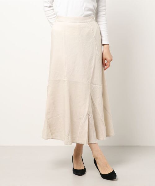 ehka sopo（エヘカソポ）の「パネル切替スカート（スカート・レディース・ブラウン/グリーン/キナリ・ﾌﾘ-）」の6枚目の写真