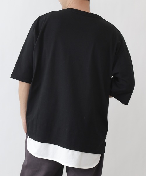 COLONY 2139（コロニートゥーワンスリーナイン）の「【ULTRA HYBRID】USAコットンレイヤードT（Tシャツ/カットソー・メンズ・オフホワイト/チャコールグレー/ブラック/ホワイト系その他・MEDIUM/X-LARGE/LARGE）」の8枚目の写真