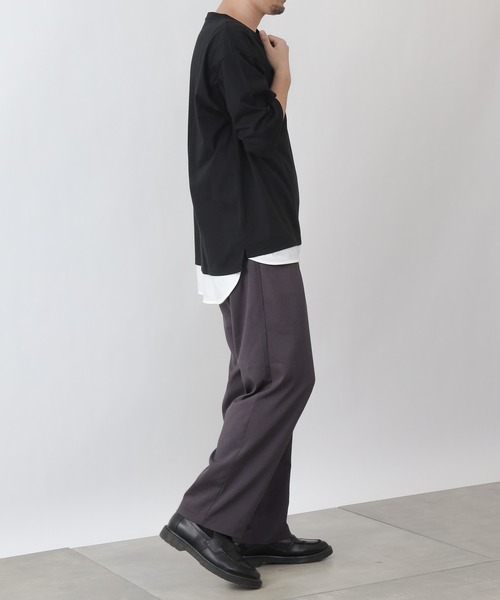 COLONY 2139（コロニートゥーワンスリーナイン）の「【ULTRA HYBRID】USAコットンレイヤードT（Tシャツ/カットソー・メンズ・オフホワイト/チャコールグレー/ブラック/ホワイト系その他・MEDIUM/X-LARGE/LARGE）」の11枚目の写真