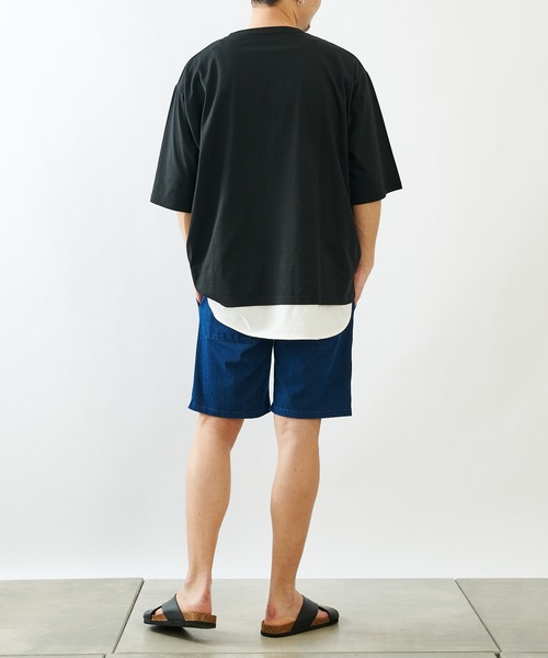 COLONY 2139（コロニートゥーワンスリーナイン）の「【ULTRA HYBRID】USAコットンレイヤードT（Tシャツ/カットソー・メンズ・オフホワイト/チャコールグレー/ブラック/ホワイト系その他・MEDIUM/X-LARGE/LARGE）」の21枚目の写真