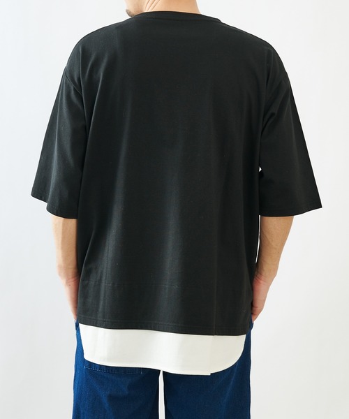 COLONY 2139（コロニートゥーワンスリーナイン）の「【ULTRA HYBRID】USAコットンレイヤードT（Tシャツ/カットソー・メンズ・オフホワイト/チャコールグレー/ブラック/ホワイト系その他・MEDIUM/X-LARGE/LARGE）」の16枚目の写真