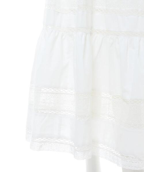 MLI'A（エムリア）の「レース切替コットン／スカート（スカート・レディース・アイボリー/ブラック・FREE）」の7枚目の写真