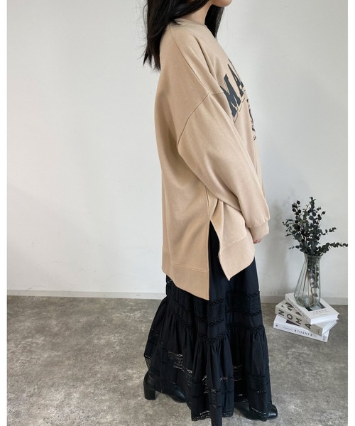 MLI'A（エムリア）の「レース切替コットン／スカート（スカート・レディース・アイボリー/ブラック・FREE）」の19枚目の写真