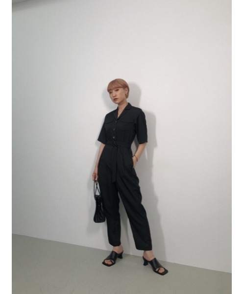 セール】TAPERED JUMP SUITS テーパード ジャンプスーツ（つなぎ