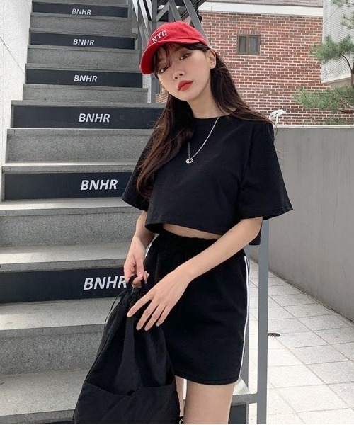 SONA（ソナ）の「SONYUNARA ツーラインミニスカート（スカート・レディース・ブラック/ネイビー・FREE）」の9枚目の写真