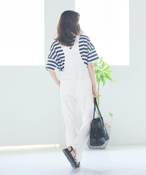 LIPSTAR（リップスター）の「ＵＳＡコットンボーダーショートＴシャツ（Tシャツ/カットソー・レディース・レッド系その他/ダークネイビー/ベージュ系その他/ブラック系その他・M）」の19枚目の写真