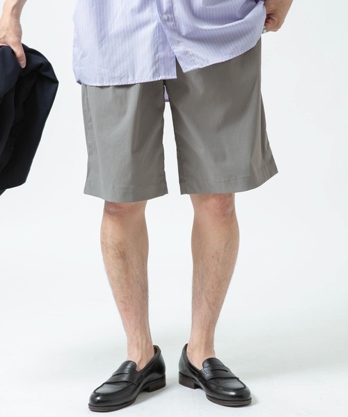 ITEMS URBANRESEARCH（アイテムズ アーバンリサーチ）の「『セットアップ着用可能』ナイロンストレッチタイプライターEASYショーツ（その他パンツ・メンズ・ブラック/グレー/ベージュ・MEDIUM/LARGE）」の5枚目の写真