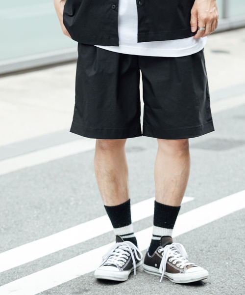 ITEMS URBANRESEARCH（アイテムズ アーバンリサーチ）の「『セットアップ着用可能』ナイロンストレッチタイプライターEASYショーツ（その他パンツ・メンズ・ブラック/グレー/ベージュ・MEDIUM/LARGE）」の11枚目の写真