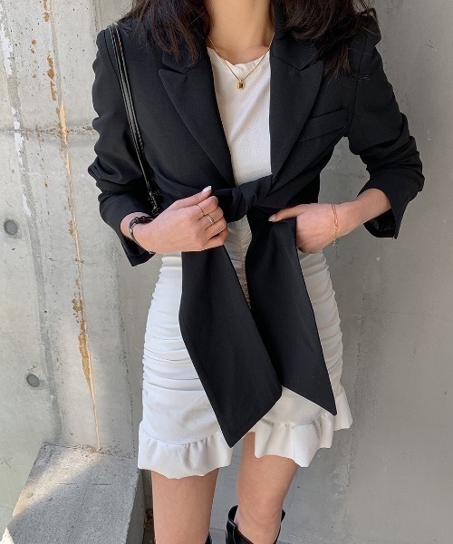 merongshop（メロンショップ）の「MERONGSHOP パフ袖シャーリングワンピース（ワンピース・レディース・ホワイト・FREE）」の11枚目の写真