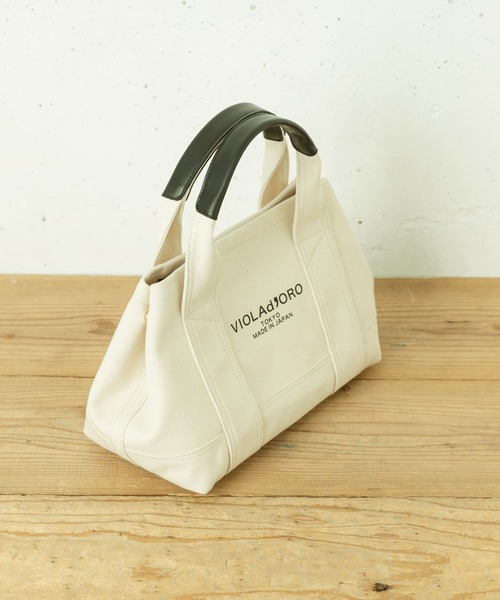 URBAN RESEARCH Sonny Label（アーバンリサーチサニーレーベル）の「VIOLAd’ORO　BRUNO V-1368C（トートバッグ・レディース・アイボリー/ブラック/モカ・ONE）」の4枚目の写真