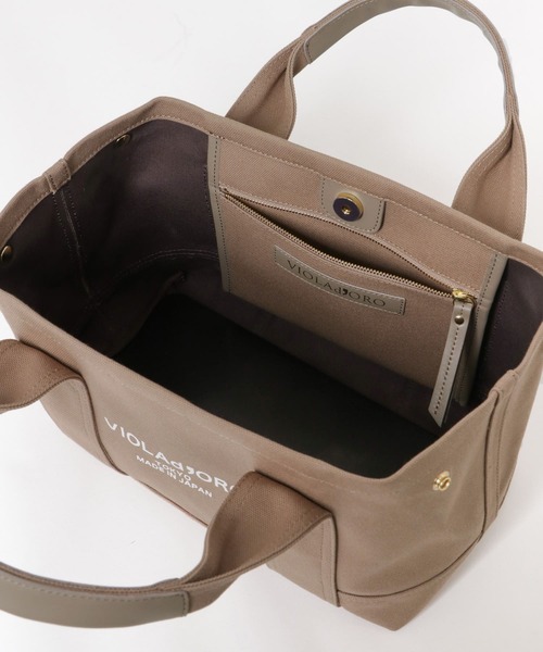 URBAN RESEARCH Sonny Label（アーバンリサーチサニーレーベル）の「VIOLAd’ORO　BRUNO V-1368C（トートバッグ・レディース・アイボリー/ブラック/モカ・ONE）」の8枚目の写真
