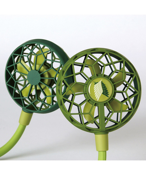 SPICE OF LIFE（スパイス オブ ライフ）の「【正規品/在庫限り】両手が使える ハンズフリー扇風機「WFan(ダブルファン) ヨガエアー」[進撃の巨人モデル] 調査兵団/超大型巨人（アウトドアグッズ・メンズ・レッド/グリーン・ONE SIZE）」の15枚目の写真