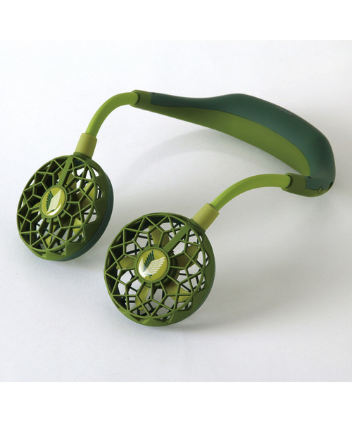 SPICE OF LIFE（スパイス オブ ライフ）の「【正規品/在庫限り】両手が使える ハンズフリー扇風機「WFan(ダブルファン) ヨガエアー」[進撃の巨人モデル] 調査兵団/超大型巨人（アウトドアグッズ・メンズ・レッド/グリーン・ONE SIZE）」の5枚目の写真