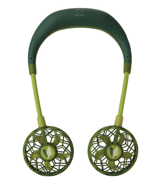 SPICE OF LIFE（スパイス オブ ライフ）の「【正規品/在庫限り】両手が使える ハンズフリー扇風機「WFan(ダブルファン) ヨガエアー」[進撃の巨人モデル] 調査兵団/超大型巨人（アウトドアグッズ・メンズ・レッド/グリーン・ONE SIZE）」の12枚目の写真