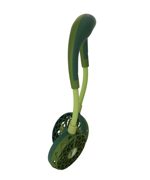 SPICE OF LIFE（スパイス オブ ライフ）の「【正規品/在庫限り】両手が使える ハンズフリー扇風機「WFan(ダブルファン) ヨガエアー」[進撃の巨人モデル] 調査兵団/超大型巨人（アウトドアグッズ・メンズ・レッド/グリーン・ONE SIZE）」の3枚目の写真