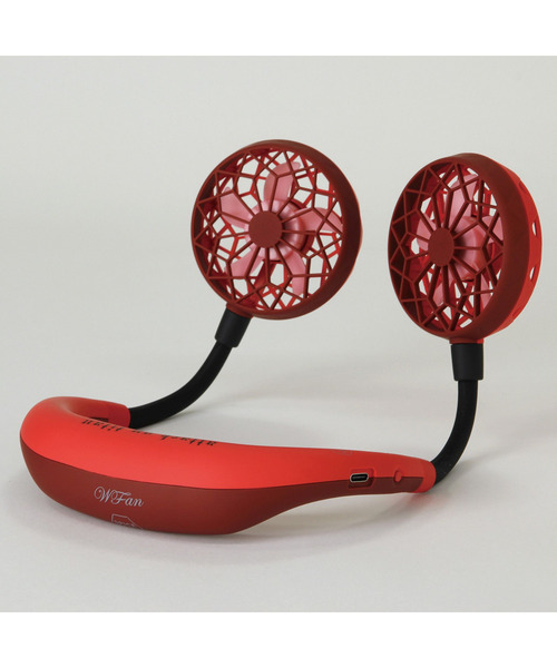 SPICE OF LIFE（スパイス オブ ライフ）の「【正規品/在庫限り】両手が使える ハンズフリー扇風機「WFan(ダブルファン) ヨガエアー」[進撃の巨人モデル] 調査兵団/超大型巨人（アウトドアグッズ・メンズ・レッド/グリーン・ONE SIZE）」の4枚目の写真