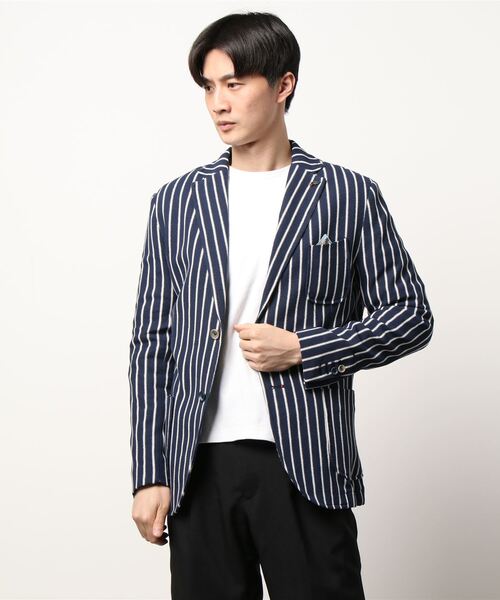 特別セーフ セール Bob Mens Slig365jp ストライプジャケット テーラードジャケット Bob ボブ のファッション 買物代行 Test Planbnancy Fr