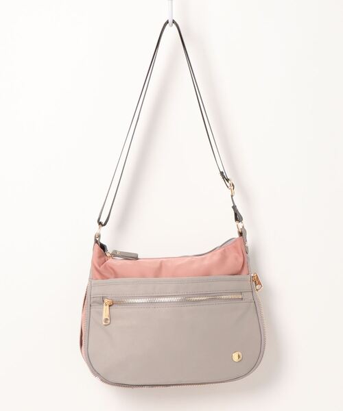 SAC（サック）の「撥水ポリエステルバイカラー　ショルダーバッグ  Happy&Sac（ショルダーバッグ・レディース・ブラック/ネイビー/グレー/カーキ・FREE）」の3枚目の写真