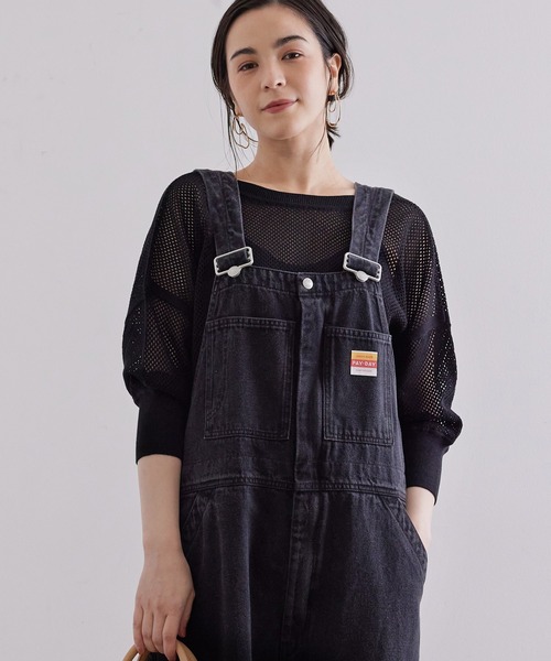 SALON adam et rope'（サロン アダム エ ロペ）の「メッシュ2WAYカーディガン（カーディガン/ボレロ・レディース・ブラック/オフホワイト/キャメル・FREE）」の3枚目の写真