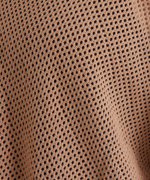 SALON adam et rope'（サロン アダム エ ロペ）の「メッシュ2WAYカーディガン（カーディガン/ボレロ・レディース・ブラック/オフホワイト/キャメル・FREE）」の5枚目の写真